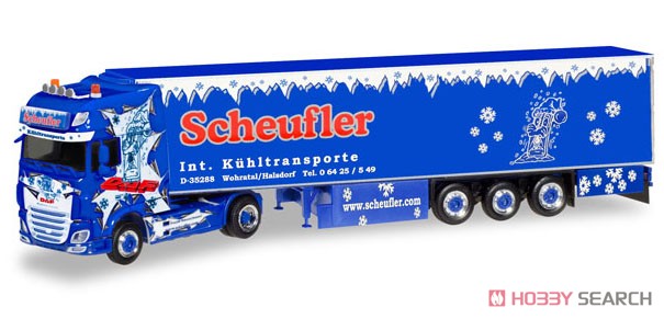 (HO) DAF XF SSC Euro 6 冷凍ボックスセミトレーラー `Scheufler` (鉄道模型) 商品画像1
