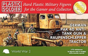 German Pak 40 and Raupenschlepper Tractor (Plastic model)