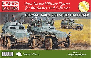 Sd.kfz.250 Alte (車両x3、フィギュアx27) (プラモデル)