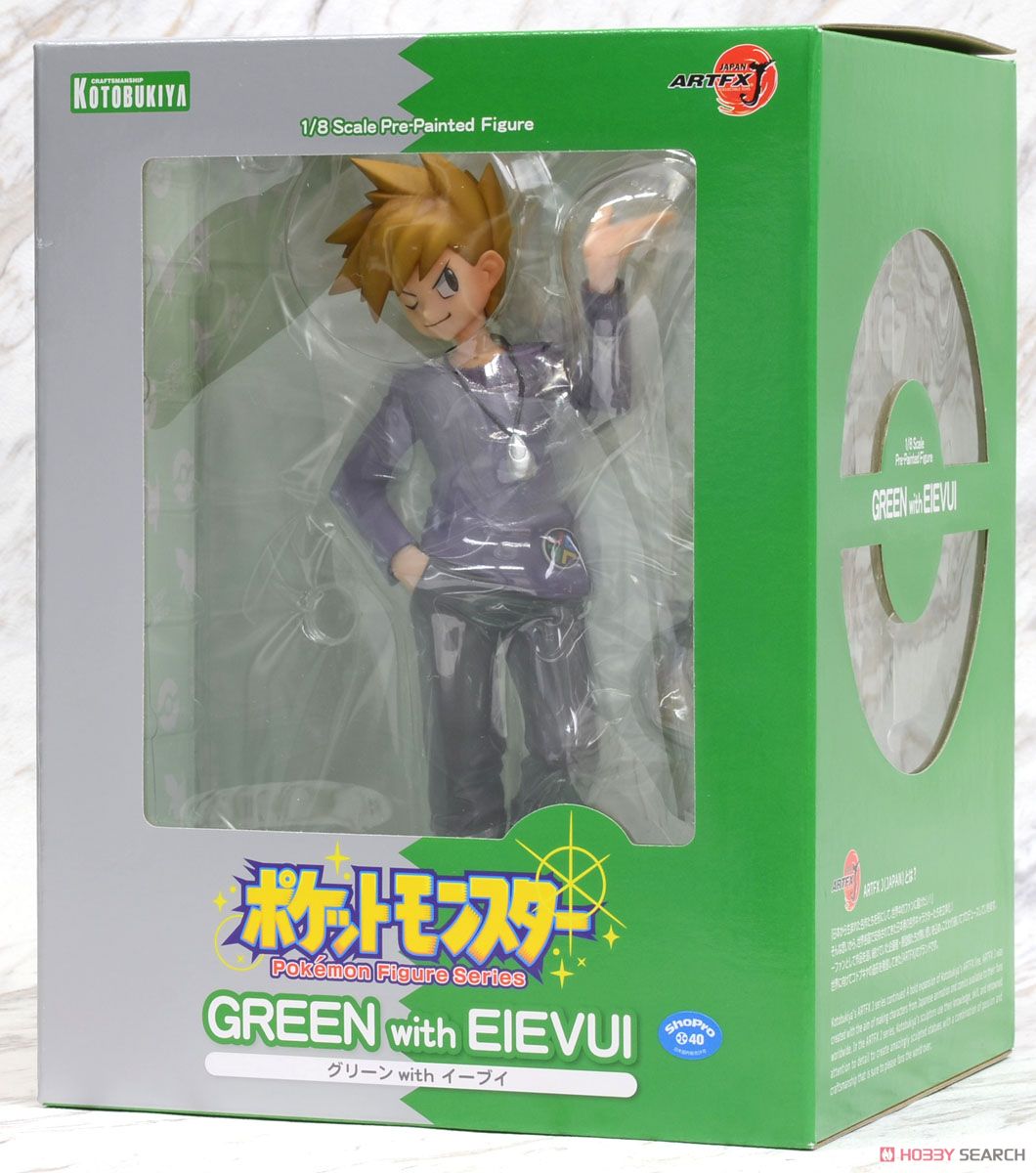 Artfx J Green with Eevee (PVC Figure) Package1