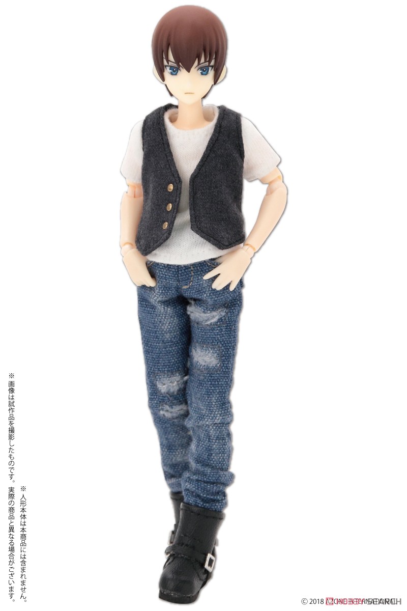 Boys Damage Skinny Denim Pants (Indigo) (Fashion Doll) Other picture3