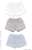 Trunks Set (White/Gray/Blue Stripe) (Fashion Doll) Item picture1
