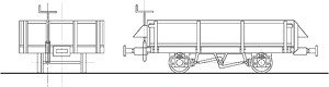 (HOナロー) 黒部峡谷鉄道 ト形 無蓋車 (2両セット) (組み立てキット) (鉄道模型)