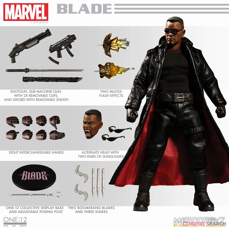 ONE:12 Collective/ Marvel Comic: Blade 1/12 Action Figure (Completed) 商品画像2