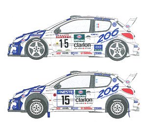 Works Team 206 1999 Finland/San Remo Decal Set (Decal)