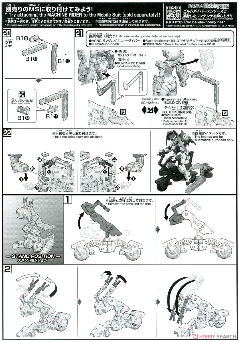 マシンライダー (HGBC) (ガンプラ) 設計図4