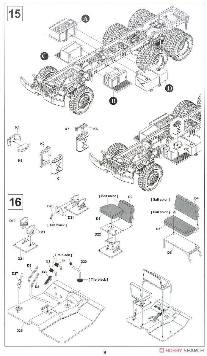 M54A2 5-ton 6x6 Truck (Plastic model) Assembly guide6