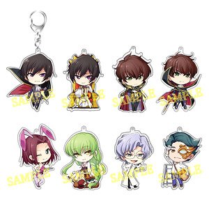 Chara-Forme Code Geass Lelouch of the Rebellion Episode III Acrylic Key Ring Collection Vol.2 (Set of 8) (Anime Toy)