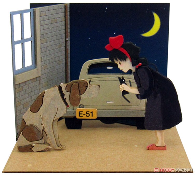[Miniatuart] Studio Ghibli Mini : Kiki`s Delivery Service Old Dog Jefferson & Kiki (Assemble kit) (Railway Related Items) Item picture1