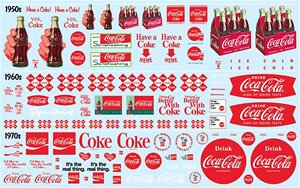 Deluxe Decal Pack Coca-Cola Graphics 1:25 Scale (Decal)