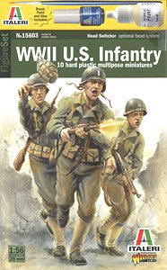 WW.II アメリカ陸軍歩兵 (塗料・接着剤付き) (プラモデル)