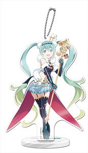 Hatsune Miku Racing Ver. 2018 Acrylic Stand (Anime Toy)