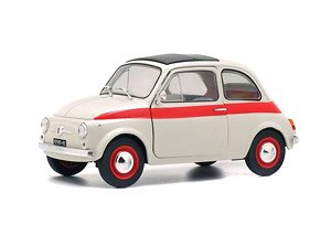 フィアット 500L 1960 ホワイト/レッド (ミニカー)