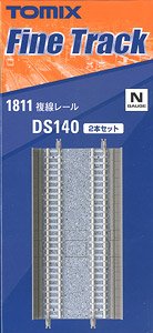 Fine Track (Viaduct) Straight Double Track DS140 (F) (Set of 2) (Model Train)