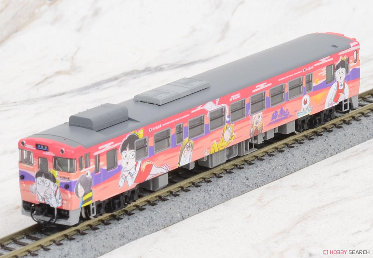 J.R. Diesel Train Type KIHA40-2000 (Kitaro Train/Neko Musume Train) Set (2-Car Set) (Model Train) 商品画像10
