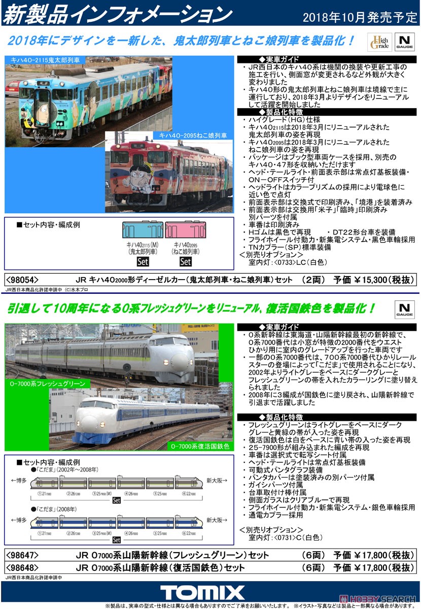 JR 0-7000系 山陽新幹線 (フレッシュグリーン) セット (6両セット) (鉄道模型) 解説1