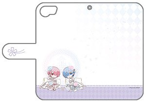 [Re: Life in a Different World from Zero] Notebook Type Smartphone Case (Ram & Rem/Wedding) for iPhone6 & 7 & 8 (Anime Toy)