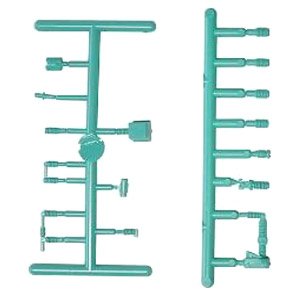 [ 8077 ] AC Equipment Parts (Green/2 Pieces) (Model Train)