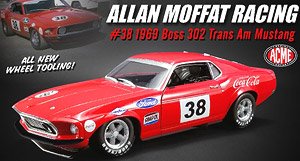 #38 1969 Ford Boss 302 Trans Am Mustang Allan Moffat - First Victory Joei Chitwood (Diecast Car)