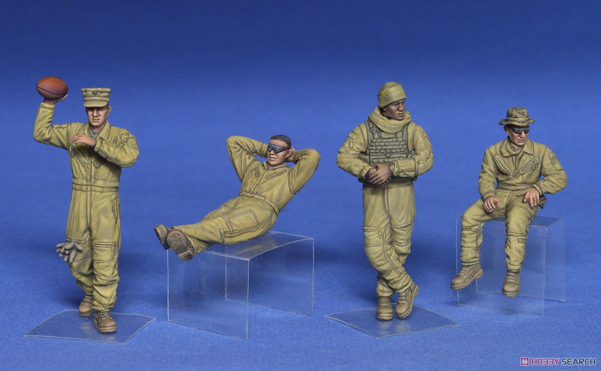 アメリカ海兵隊 ＜休息中＞ 4体入 (プラモデル) その他の画像6