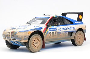 Peugeot 405 T-16 Pioneer Paris Dakar 1989 No.204 Winner Dirty version (Diecast Car)