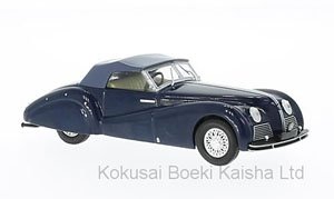 アルファロメオ 6C 2500 SS Spider 1939 ダークブルー/ダークグレー (ミニカー)