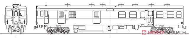 1/80(HO) J.N.R. KIHAYUNI26 Diesel Car (Unassembled Kit) (Model Train) Other picture1