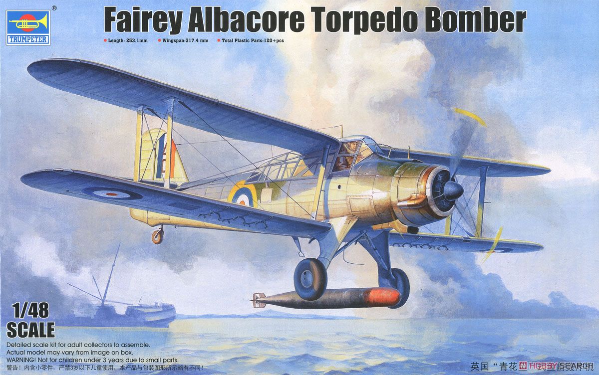 Fairey Albacore Torpedo Bomber (Plastic model) Package1