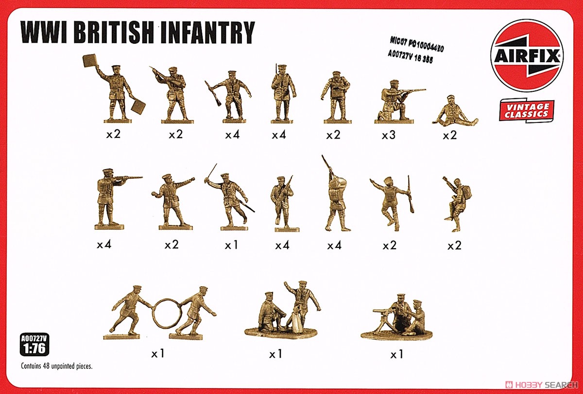 WW1 イギリス歩兵 (プラモデル) 設計図1