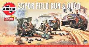 25pdr Field Gun & Quad (Plastic model)