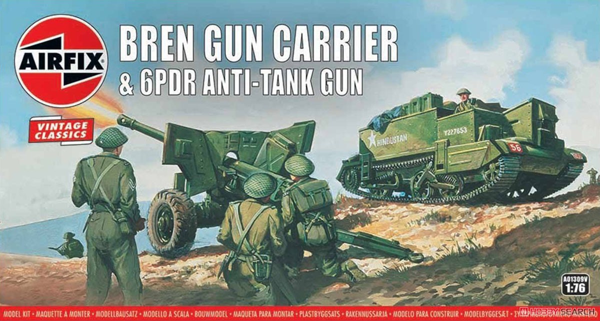 Bren Gun Carrier & 6pdr Anti-Tank (Plastic model) Package1