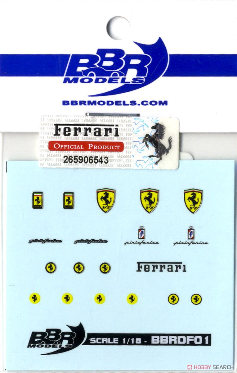 1/18 フェラーリ エンブレム デカール (ミニカー) 商品画像3