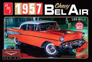 1957 Chevy Bel Air (Red Body) w/Booklet (Model Car)