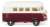 (N) VW T1 バス ワインレッド/ホワイト (VW T1 Bus) (鉄道模型) 商品画像1