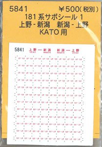 (N) 181系サボシール1 (KATO用) (鉄道模型)