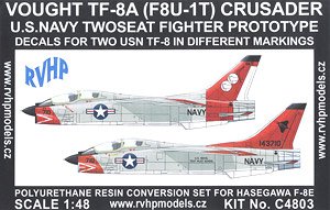 TF-8A (F8U-1T) 複座型クルセイダー 改造キット (ハセガワ用) (プラモデル)