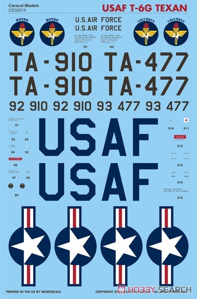 USAF T-6G Texan (Decal) Item picture1