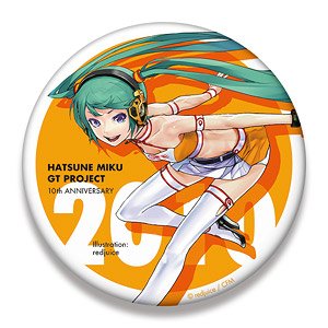 Hatsune Miku Racing Ver. 2010 Big Can Badge 10th Anniversary Design 2 (Anime Toy)