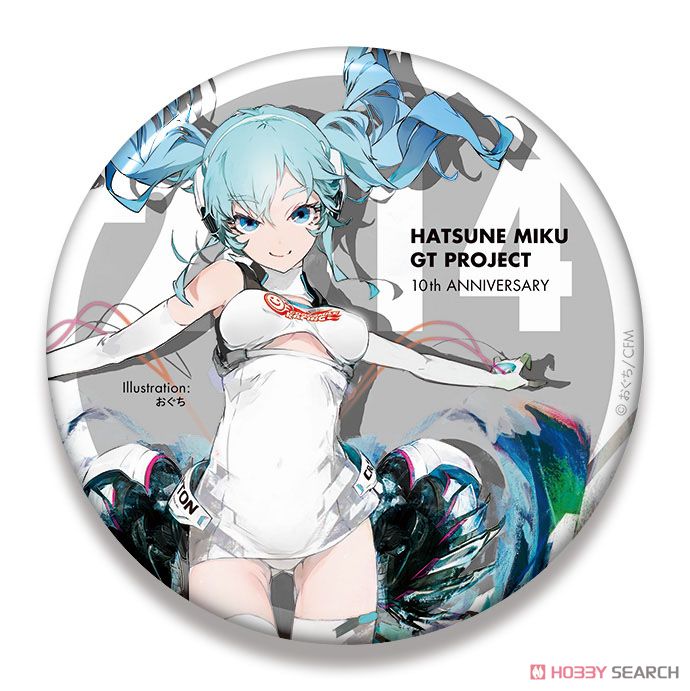 Hatsune Miku Racing Ver. 2014 Big Can Badge 10th Anniversary Design 1 (Anime Toy) Item picture1