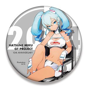 Hatsune Miku Racing Ver. 2014 Big Can Badge 10th Anniversary Design 4 (Anime Toy)