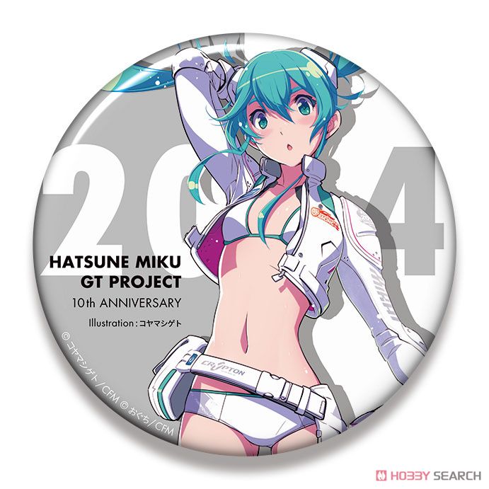 Hatsune Miku Racing Ver. 2014 Big Can Badge 10th Anniversary Design 5 (Anime Toy) Item picture1