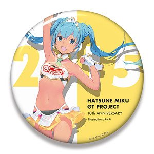 Hatsune Miku Racing Ver. 2015 Big Can Badge 10th Anniversary Design 4 (Anime Toy)