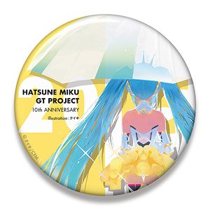 Hatsune Miku Racing Ver. 2015 Big Can Badge 10th Anniversary Design 5 (Anime Toy)