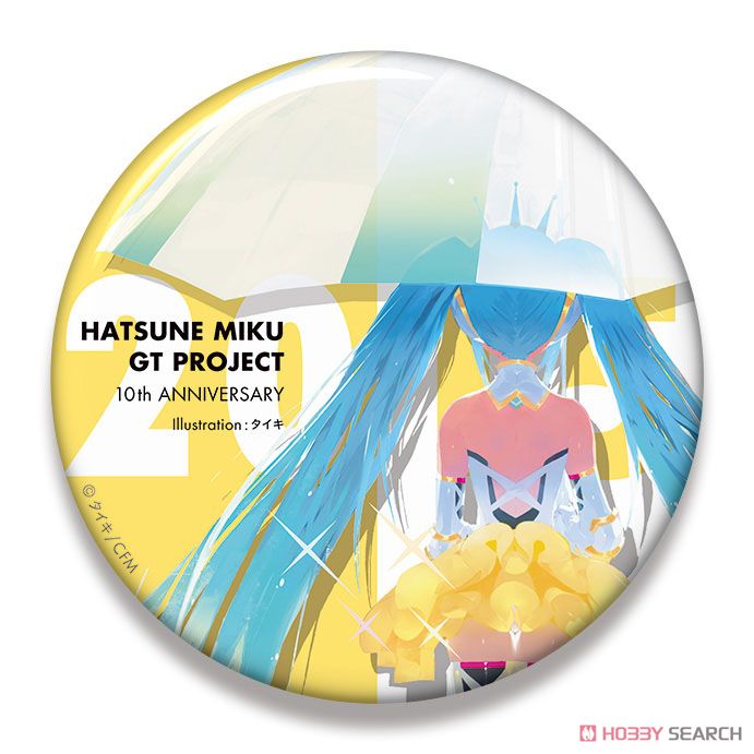 Hatsune Miku Racing Ver. 2015 Big Can Badge 10th Anniversary Design 5 (Anime Toy) Item picture1