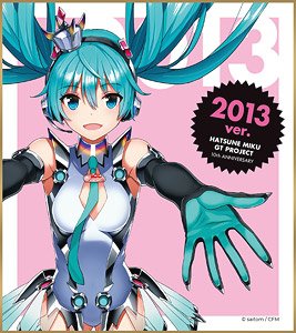 Hatsune Miku Racing Ver.2013 Mini Colored Paper 10th Anniversary Design 2 (Anime Toy)