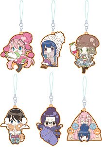 Yurucamp Rubber Strap Collection (Set of 6) (Anime Toy)
