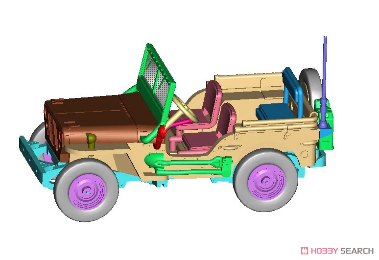 (OO) Willys MB アメリカ陸軍 (鉄道模型) その他の画像3