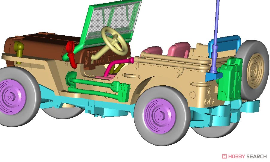 (OO) Willys MB アメリカ陸軍 (鉄道模型) その他の画像5
