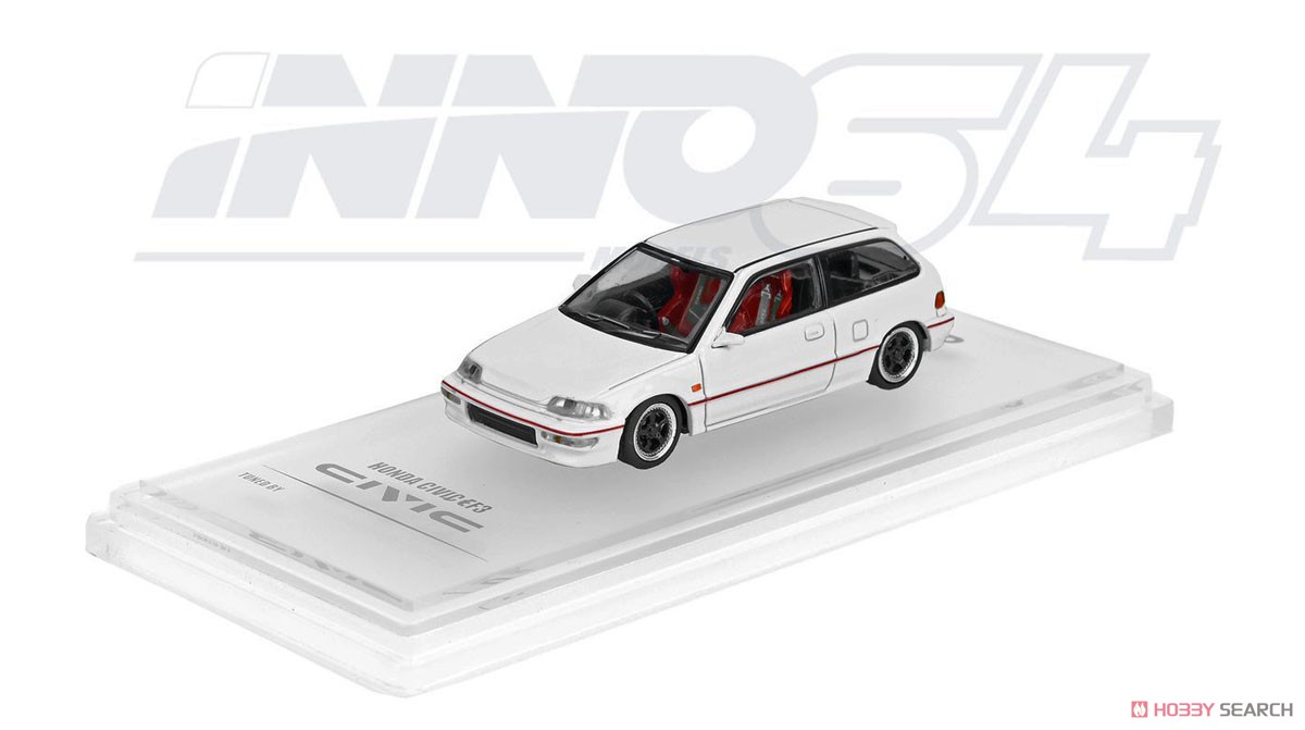 Honda Civic EF9 White Edition w/Decal Sheet (Diecast Car) Item picture1