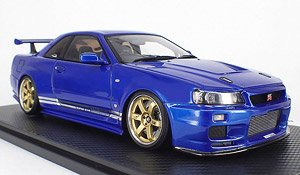 Top Secret GT-R (BNR34) Blue (Diecast Car)